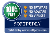 100% FREE Certified by Softpedia, which means it does not contain any form of malware, including but not limited to: spyware, viruses, trojans and backdoors.